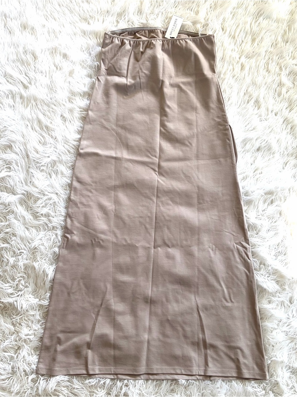 NWT Ripley Rader Ponte Knit Perfect strapless Maxi Column Dress Large - Picture 9 of 11